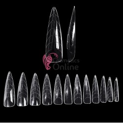 Tipsuri Nail Kingdom Dual Form 120 bucati Transparente TPS41AA Migdala